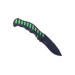 Couteau pliant Herbertz 565912 manche cranté aluminium noir / vert 12,2cm