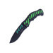 Couteau pliant Herbertz 565912 manche cranté aluminium noir / vert 12,2cm