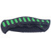 Couteau pliant Herbertz 565912 manche cranté aluminium noir / vert 12,2cm