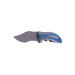 Couteau pliant Herbertz 567512 manche à l'index cranté en aluminium bleu et argent 11,5cm