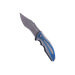Couteau pliant Herbertz 567512 manche à l'index cranté en aluminium bleu et argent 11,5cm