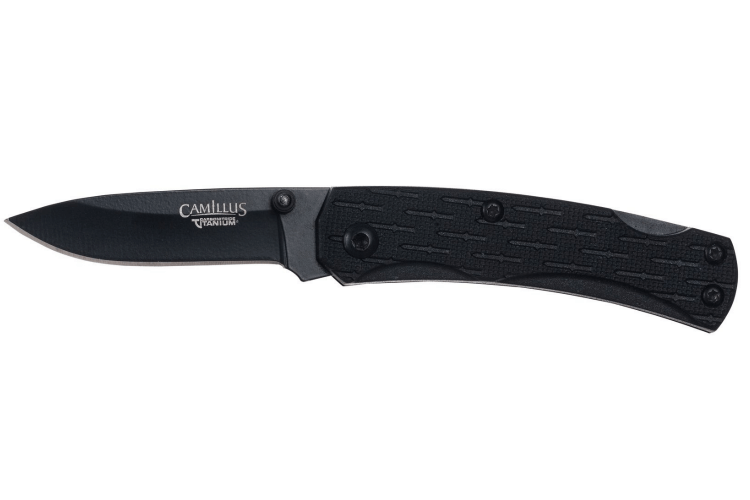 Couteau pliant Camillus CamLite Mini manche en nylon et fibres de verre noir 7,3cm