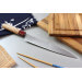 Couteau yanagiba japonais artisanal Kajiwara Suminagashi 33 couches 24cm