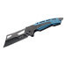 Couteau pliant Herbertz 592012 lame couperet manche alu noir / bleu 12cm