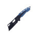 Couteau pliant Herbertz 592012 lame couperet manche alu noir / bleu 12cm