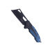 Couteau pliant Herbertz 592012 lame couperet manche alu noir / bleu 12cm