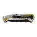 Couteau pliant Herbertz 566311 lame noire et manche aluminium argenté / jaune 11,4cm