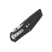 Couteau pliant Herbertz 568512 manche aluminium décor stries dorées 11,5cm