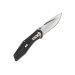 Couteau pliant Herbertz 568512 manche aluminium décor stries dorées 11,5cm