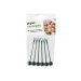 Lot de 6 piques-escargots en acier inoxydable
