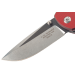Couteau pliant Herbertz 589412 manche en G10 rouge texture antidérapante 11,7cm + étui