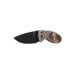Couteau pliant Herbertz 533712 manche aluminium ornement cerf 3D 11,5cm