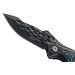 Couteau pliant Herbertz 578112 manche cranté en aluminium décor oeil 11,5cm