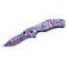 Couteau pliant Herbertz 590610 manche aluminium psychédélique multicolore 10,5cm