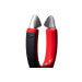 Équeuteur de fraises OXO rouge à pince en inox