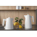 Bouilloire électrique Alessi Plissé blanche design par Michele De Lucchi