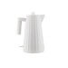 Bouilloire électrique Alessi Plissé blanche design par Michele De Lucchi