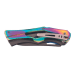 Couteau pliant Herbertz 579312 manche squelette à trois couches d'acier inox multicolore 12cm 