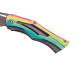 Couteau pliant Herbertz 579312 manche squelette à trois couches d'acier inox multicolore 12cm 
