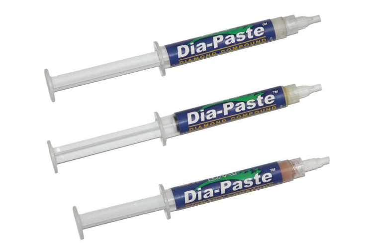 Set 3 seringues de p&acirc;te &agrave; polir diamant&eacute;e DMT Dia-Paste 1, 3 et 6 microns