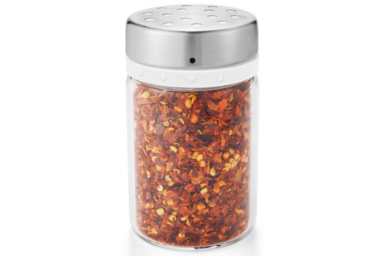 Saupoudreuse &agrave; sucre et &eacute;pices OXO 70ml en verre et inox