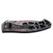 Couteau pliant Herbertz 594512 look reptilien manche mi-squelette en polymère 11,5cm