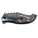 Couteau pliant Herbertz 594812 lame ajourée et manche ergonomique alu motif faucheuse 12cm