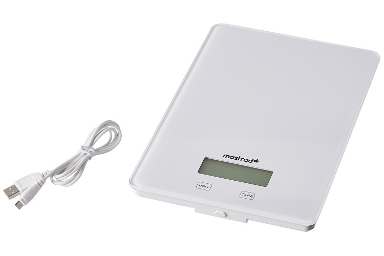 Balance de cuisine &eacute;lectronique Mastrad 15kg - Rechargeable