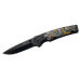 Couteau pliant Herbertz 594712 manche en aluminium noir avec motif dragon d'Asie 12cm
