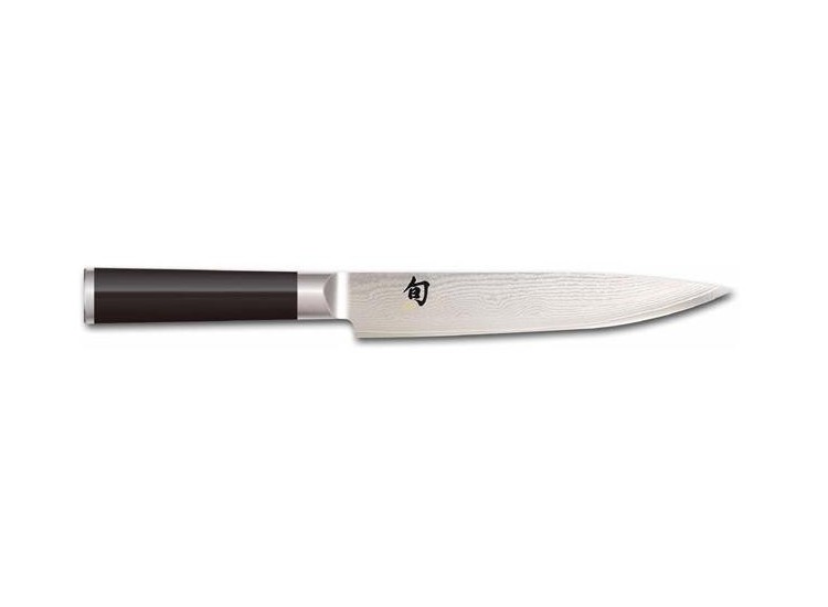 Couteau &agrave; trancher damas Shun lame 18cm