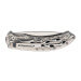 Couteau pliant Herbertz 565212 tout en inox décor aigle enflammé manche 12cm