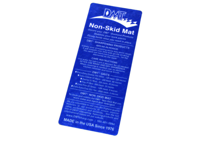 Tapis antid&eacute;rapant DMT bleu pour pierre &agrave; aiguiser 20,3cm x 7,6cm