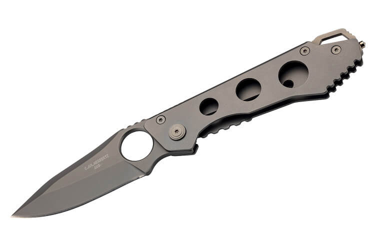 Couteau pliant Herbertz 587610 tout inox finition mat manche 10cm