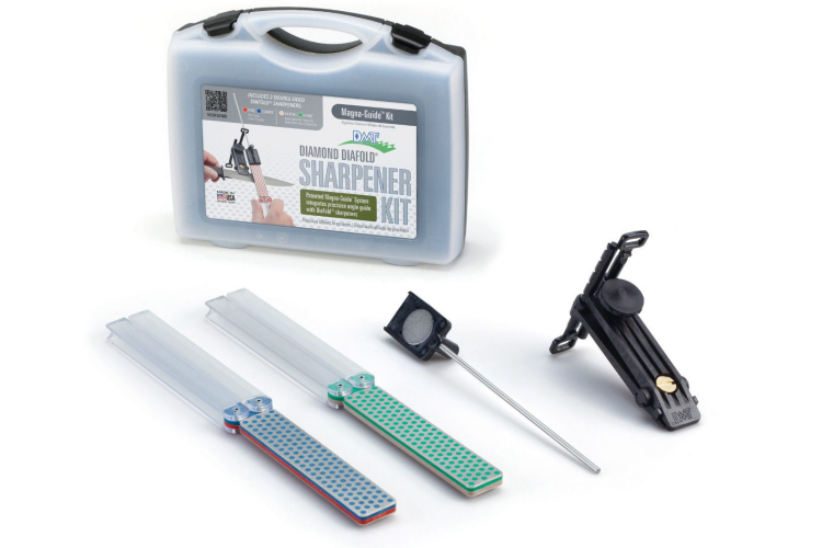 Kit d'aiguisage DMT Diafold Magna-Guide avec 2 aiguiseurs double face