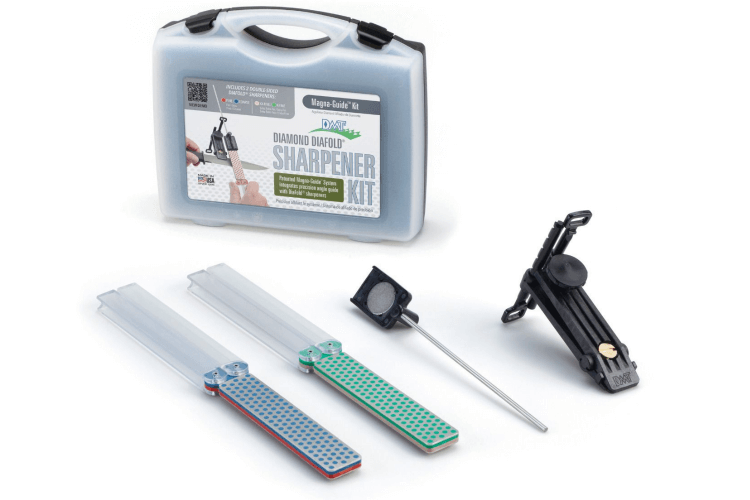 Kit d'aiguisage DMT Diafold Magna-Guide avec 2 aiguiseurs double face