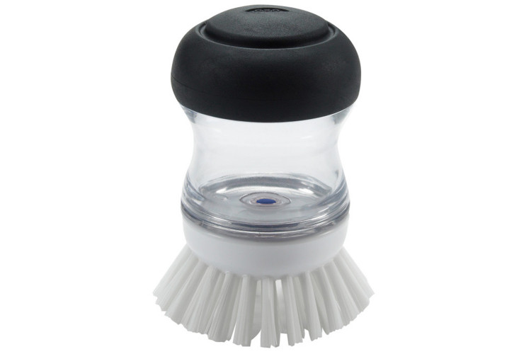 Brosse &agrave; vaisselle OXO ronde distributrice de savon