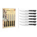 Set de 6 couteaux à steak Samura Harakiri lames dentées 12,5cm inox AUS8