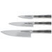 Coffret 3 couteaux Samura Bamboo tout inox AUS8 : Office + Universel + Chef