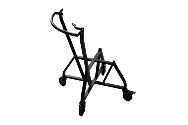 Chariot à roulettes avec poignée intégrée pour barbecue Big Green Egg Medium