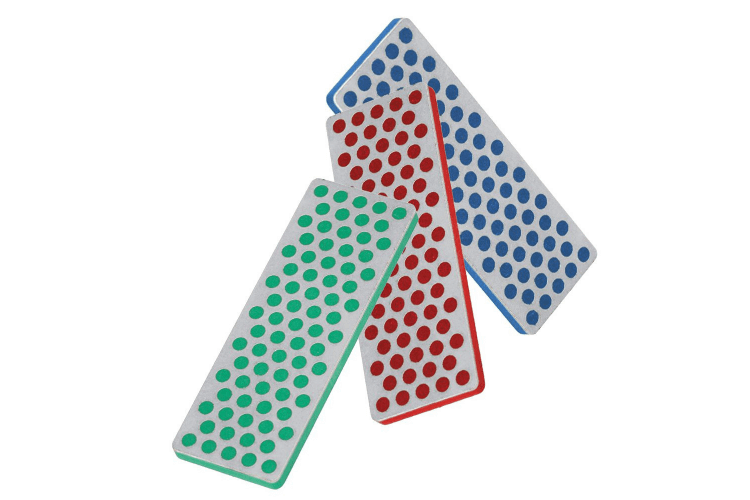 Lot de 3 mini pierres à aiguiser diamant DMT W7EFC 7cm 