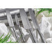 Bloc de 4 couteaux Samura Bamboo tout inox AUS8 : Office + Universel + Trancher + Chef