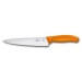 Couteau à découper manche orange lame inox 19cm Victorinox 6.8006.19L9