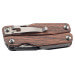 Pince multifonction Herbertz 106700 9 pièces inox revêtement titane manche aspect bois 10,2cm + étui nylon