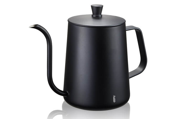 Bouilloire Gefu Cinero 500ml noire à bec col de cygne