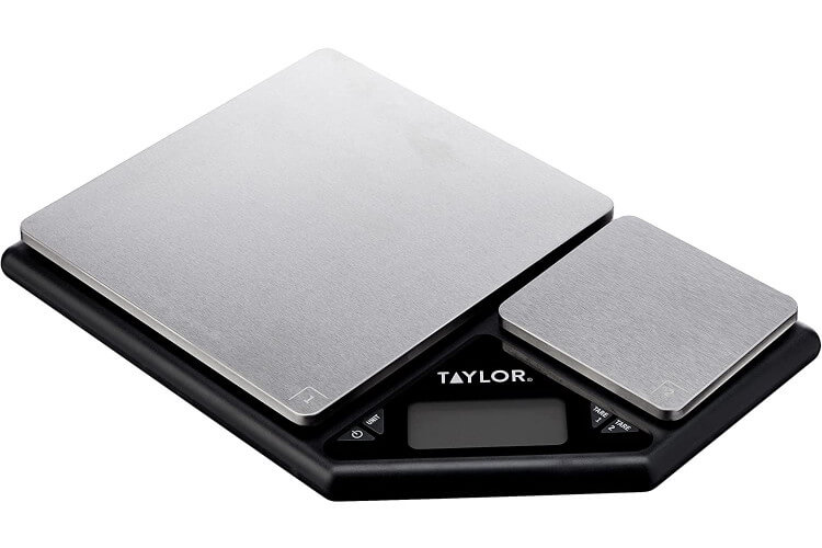 Balance de cuisine double plateau Taylor Digital Dual - 5kg et 500g