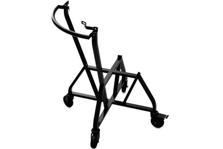 Chariot à roulettes avec poignée intégrée pour barbecue Big Green Egg 2XL