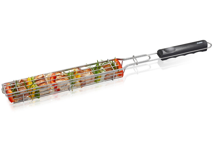 Panier &agrave; mailles pour barbecue Gefu en acier inoxydable