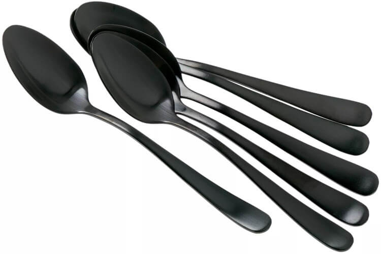 Coffret de 6 cuillères à moka Amefa Austin inox revêtement PVD