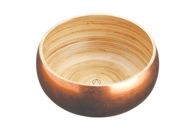 Saladier Artesa en bambou cuivré Ø17cm