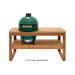 Table en bois d'eucalyptus pour barbecue Big Green Egg Large